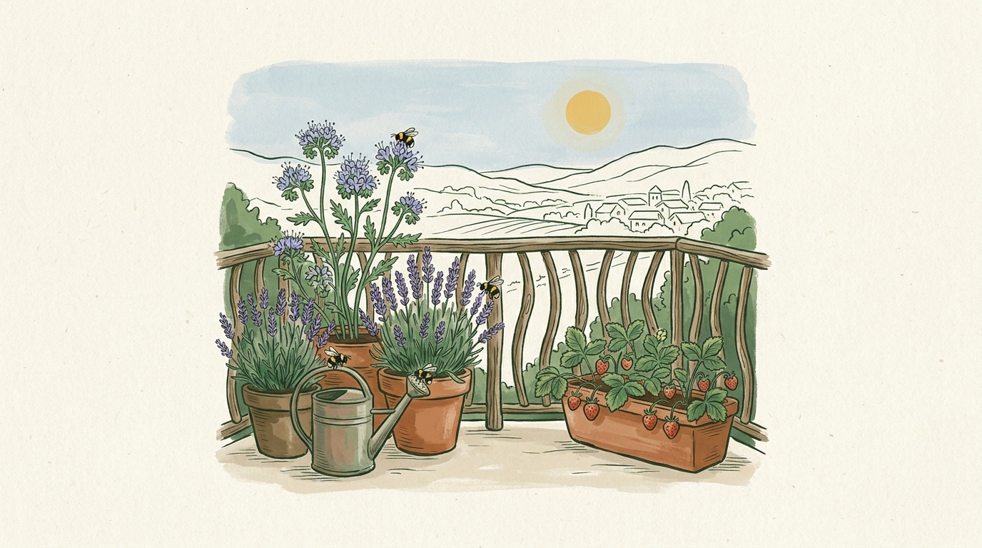 Stimmungsbild Juni — Balkon im Jahresverlauf.