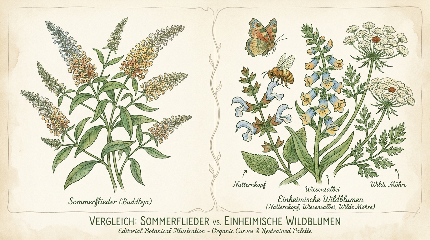 Sommerflieder oder heimische Falter-Pflanzen?